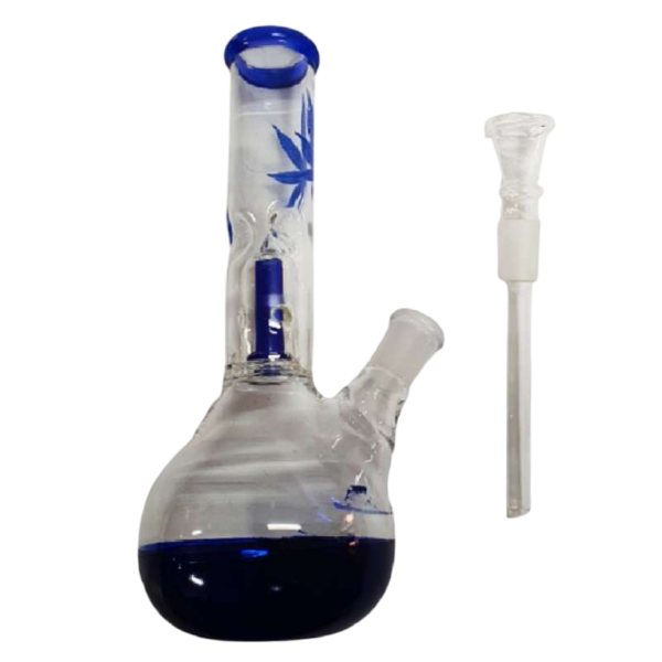 Bong Cristal Intercooler Azul 18 cm - Imagen 2