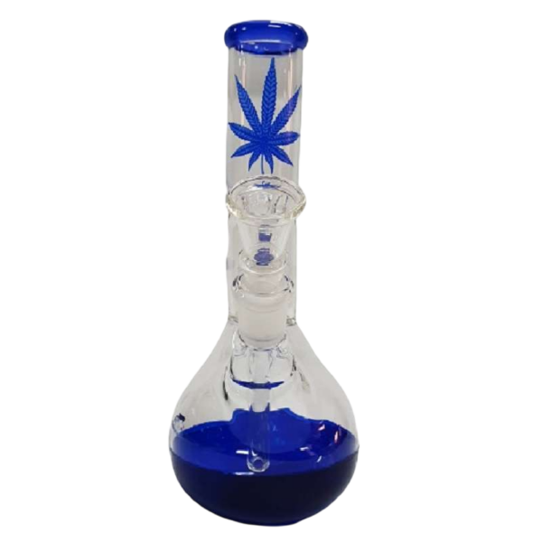 Bong Cristal Intercooler Azul 18 cm - Imagen 3