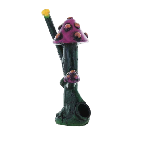 Pipa Poliresina Mushroom Frog - Imagen 2