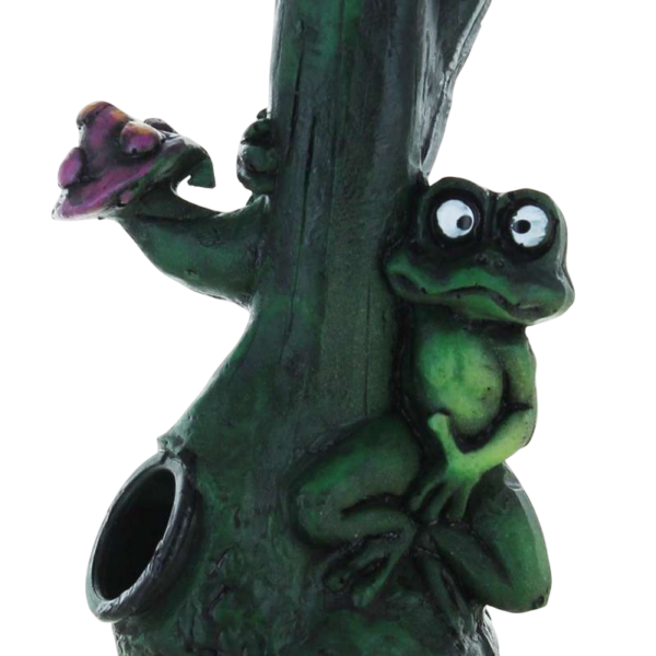 Pipa Poliresina Mushroom Frog - Imagen 3