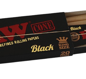Cono Raw Black KS 20uds