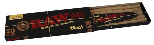 Cono Raw Black KS 20uds