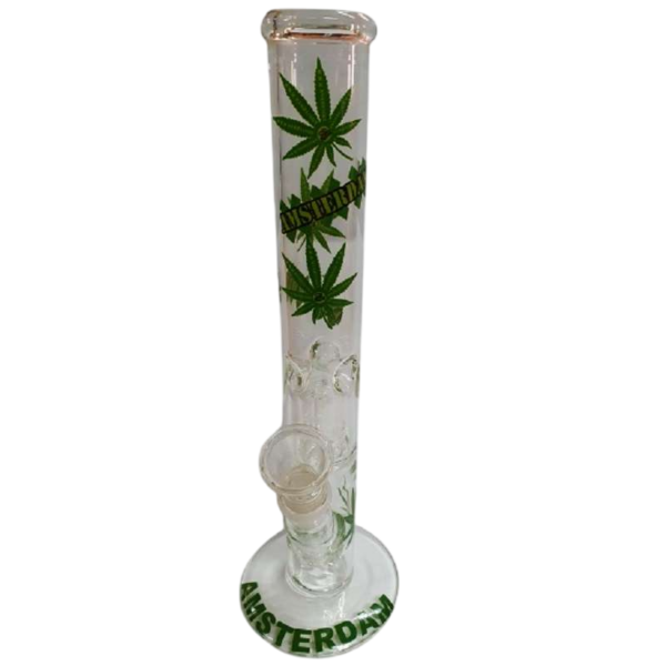 Bong Cristal Hojas Amsterdam - Imagen 2